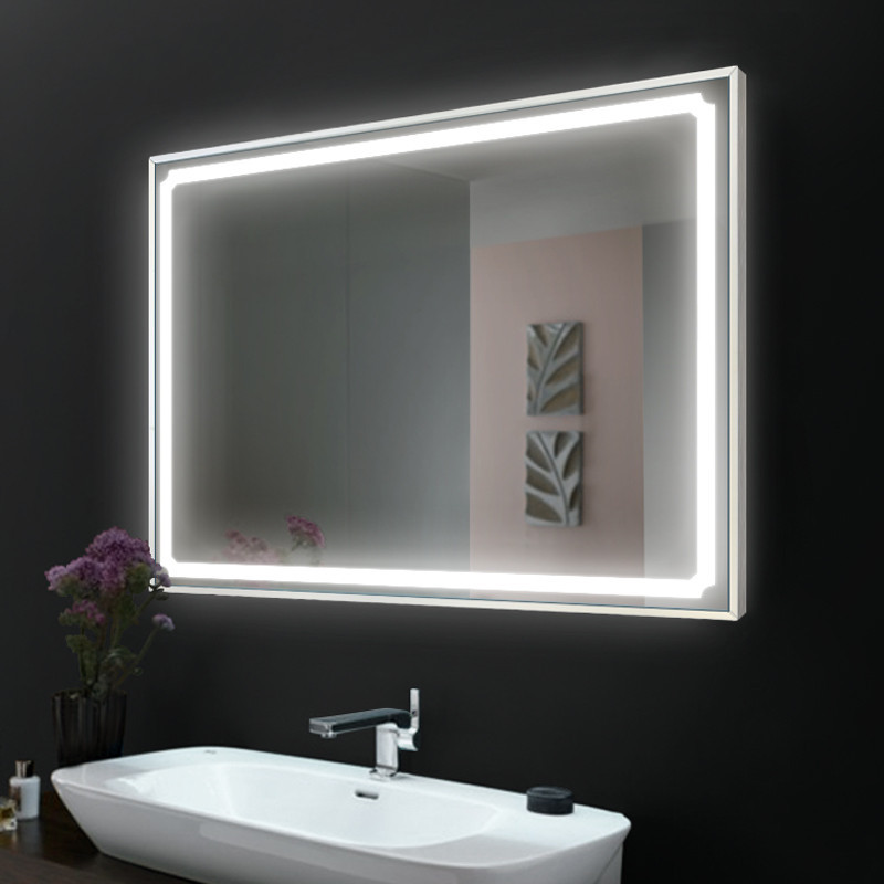 Aluminum Framed LED Lighted Bathroom Mirror DBS-66 (1)
