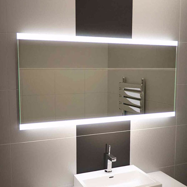 Backlit Mirror Wall Bathroom LED Vanity Mirror,china backlit hotel bathroom mirror suppliers,LED illuminated mirror cabinet factory,lighted wall mirror wholesaler 