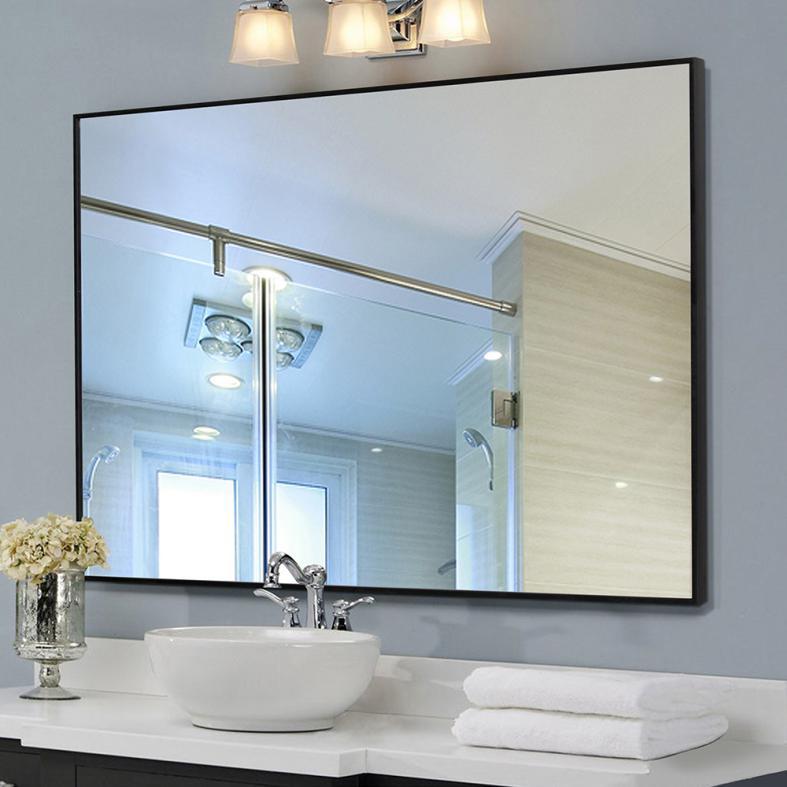 Rectangle Black Framed Bathroom Vanity Mirror