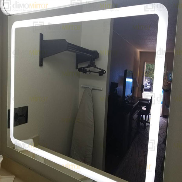 Full Length Wall LED Bathroom Lighted Mirror,LED Bathroom Mirror,backlit mirror,hotel led backlit mirror,china backlit,hotel bathroom mirror suppliers,LED illuminated mirror cabinet factory,lighted wall mirror wholesaler 