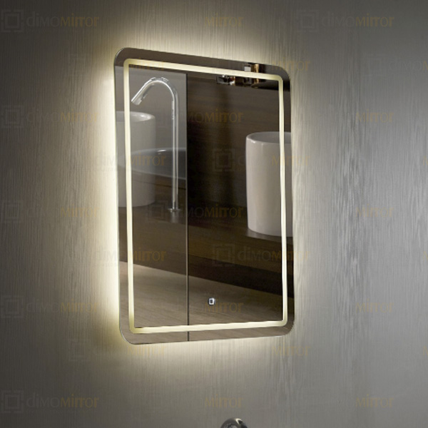 Hilton Hotel Bathroom Mirror with Lights,led lighted bathroom mirror,china backlit hotel bathroom mirror suppliers,LED illuminated mirror cabinet factory,lighted wall mirror wholesaler 
