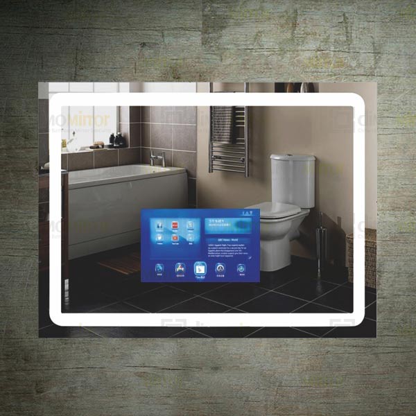 Smart tv mirror with android touch screen