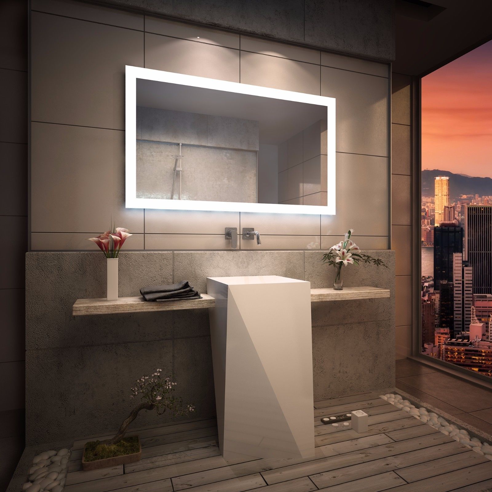 Hilton Approved Backlit LED Bathroom Mirror (3)