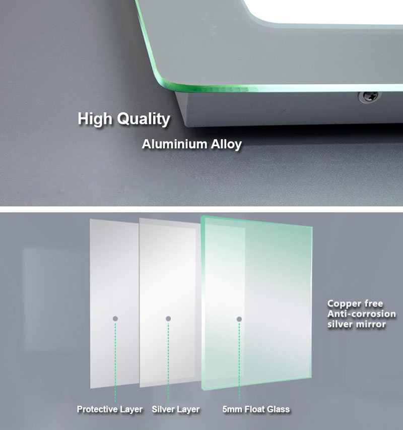 LED Mirror Manufacturers Illuminated Bathroom Mirror,china backlit hotel bathroom mirror suppliers,LED illuminated mirror cabinet factory,lighted wall mirror wholesaler 5